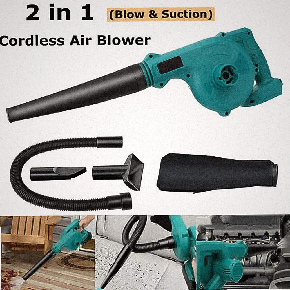2-in-1 Akku Laubbläser Laubsauger 18V für Makita kabellos Handgerät