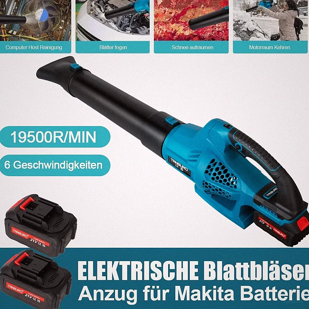 2 IN 1 Akku Laubsauger Laubbläser Gebläse Bläser Mit 2 Akkus und Ladegerät DHL
