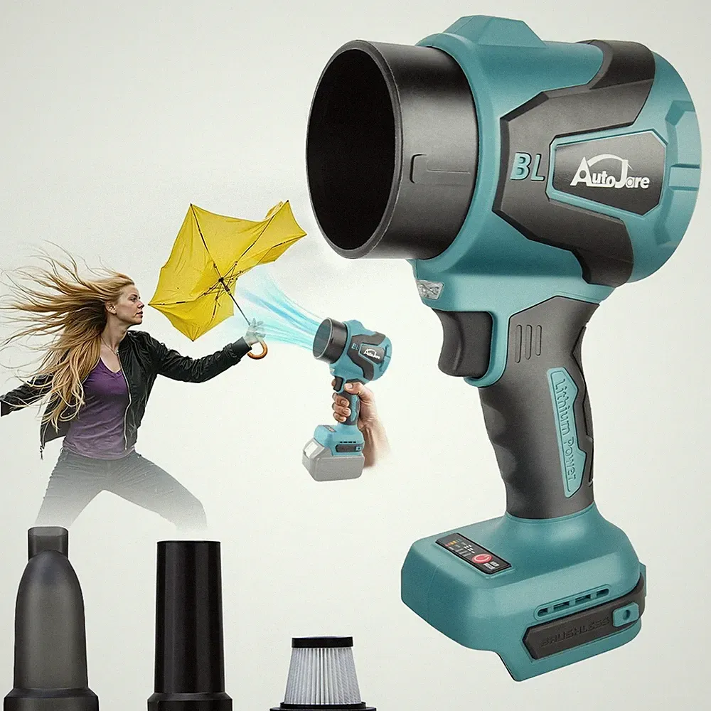 2 in1 Elektrische Laubbläser Für Makita 18V Ohne Akku Gebläse Laubsauger Bläser