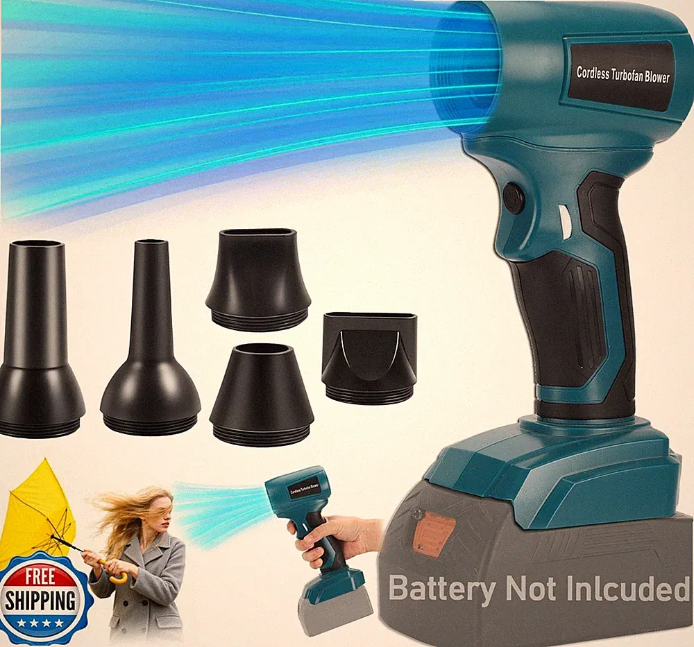210W Akku-Handgebläse für Bosch 18-V-Akku-Laubbläser Power Jet Fan