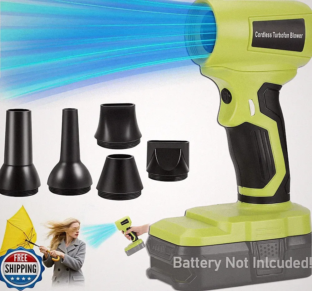 210W Akku-Handgebläse für Ryobi 18-V-Akku-Laubbläser Power Jet Fan