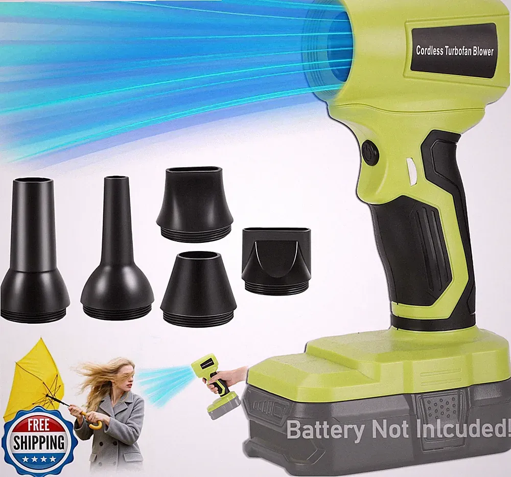 210W Akku-Handgebläse für Ryobi 18-V-Akku-Laubbläser Power Jet Fan