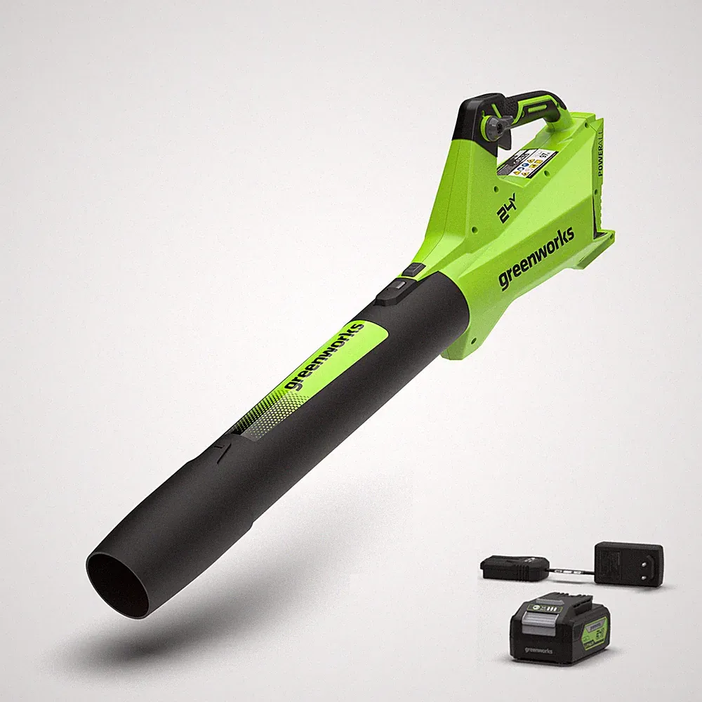 24V Akku Laubbläser 177 km/h Greenworks BL24L411-01 Bürstenlos - inkl. 4Ah Akku