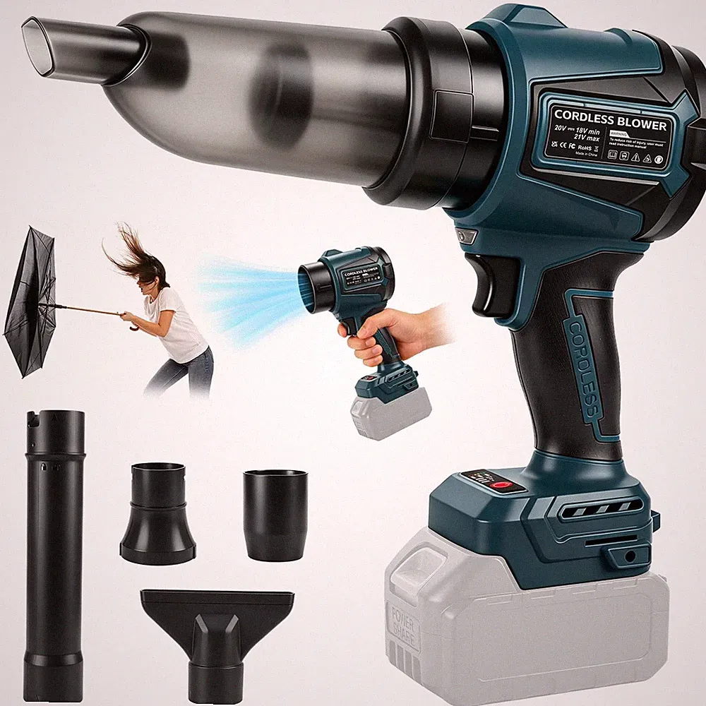 2in1 Akku Laubbläser & Staubsauger kompatibel mit Bosch Professional 18V