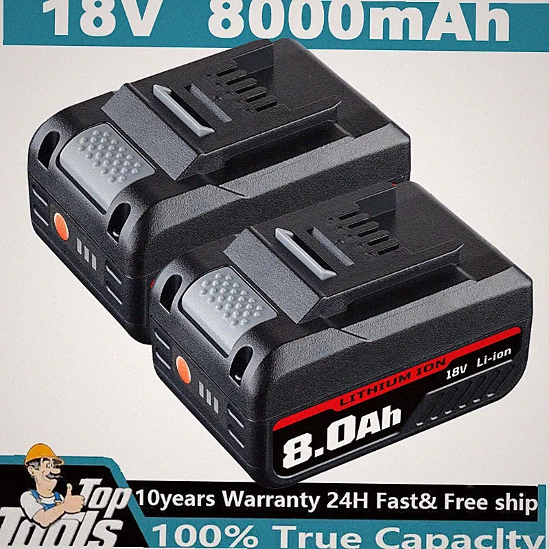 2x 8,0Ah Akku Für Einhell 18V Ersatzakku Tools X-Change Lithium PXC Batterien