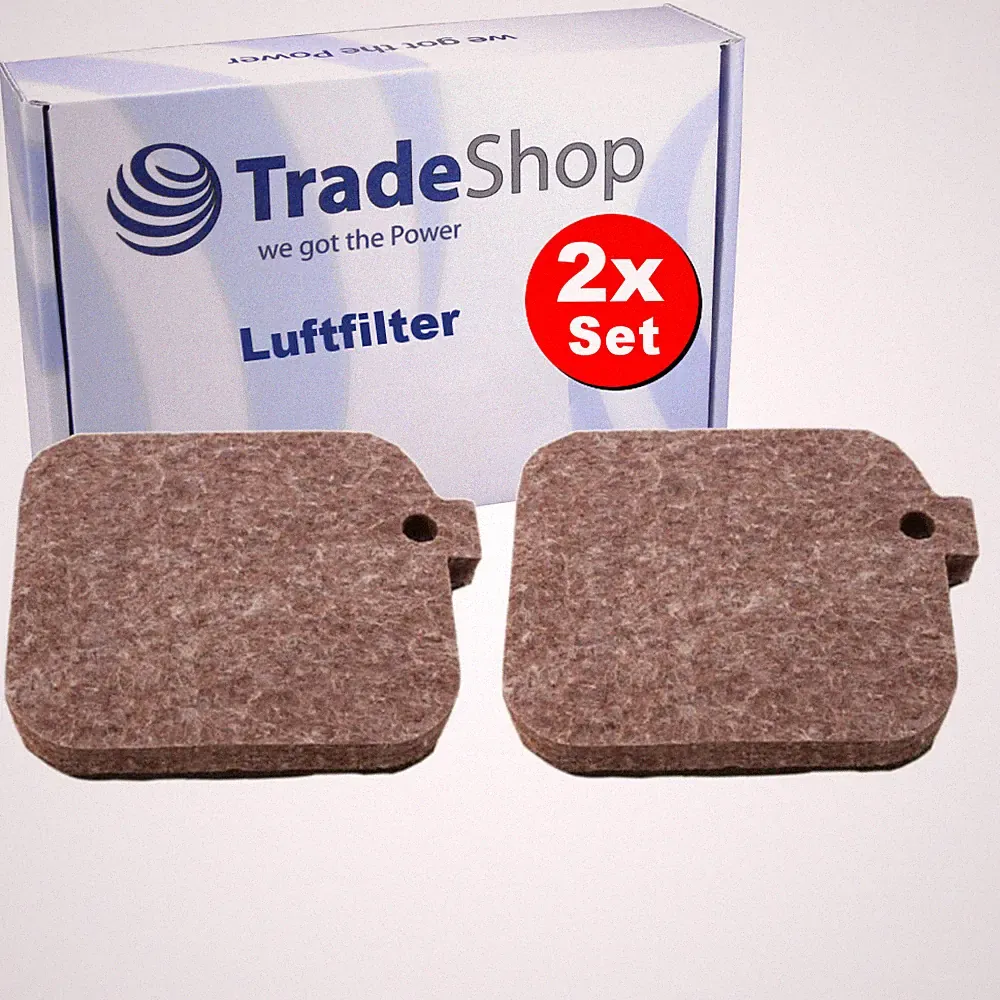 2x Luftfilter Vlies Schaum für Stihl Laubbläser wie BG45 ersetzt 42291201800