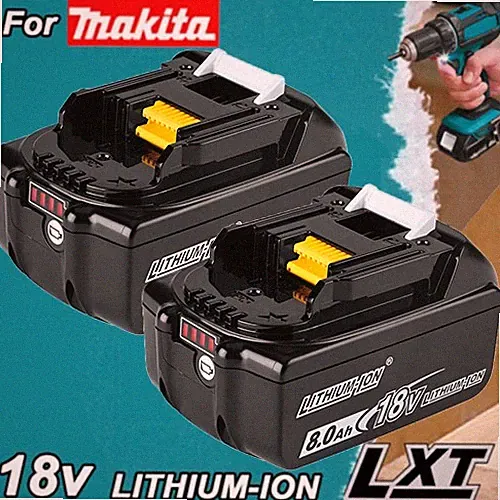 2x Original 18V 8Ah für Makita Akku BL1860B Led Anzeige 197422-4 BL1850B BL1830