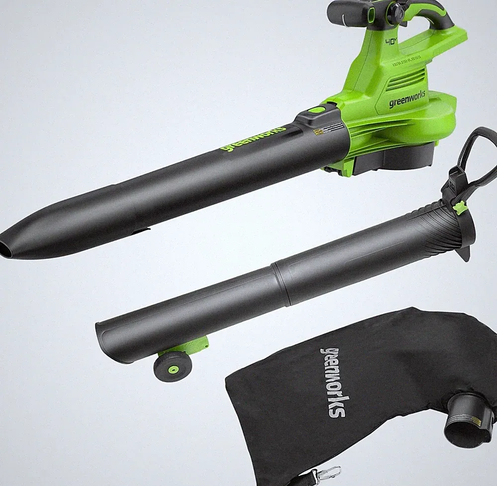 40V Akku Laubbläser und Staubsauger Greenworks GD40BVII, ohne Akku und Ladegerät