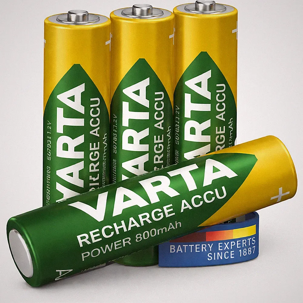 4x Wiederaufladbar VARTA RECHARGE micro ACCU Power AAA 800mAh Akku HR03