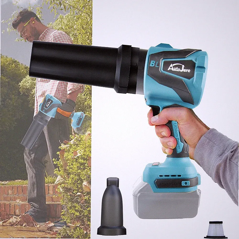 50000RPM Für Makita 18V LXT Akku Gebläse Staubgebläse Laubbläser Wiederaufladbar