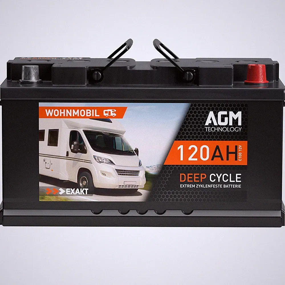 AGM Batterie 12V 120Ah Solarbatterie Wohnmobil Bootsbatterie Solar Gel Akku