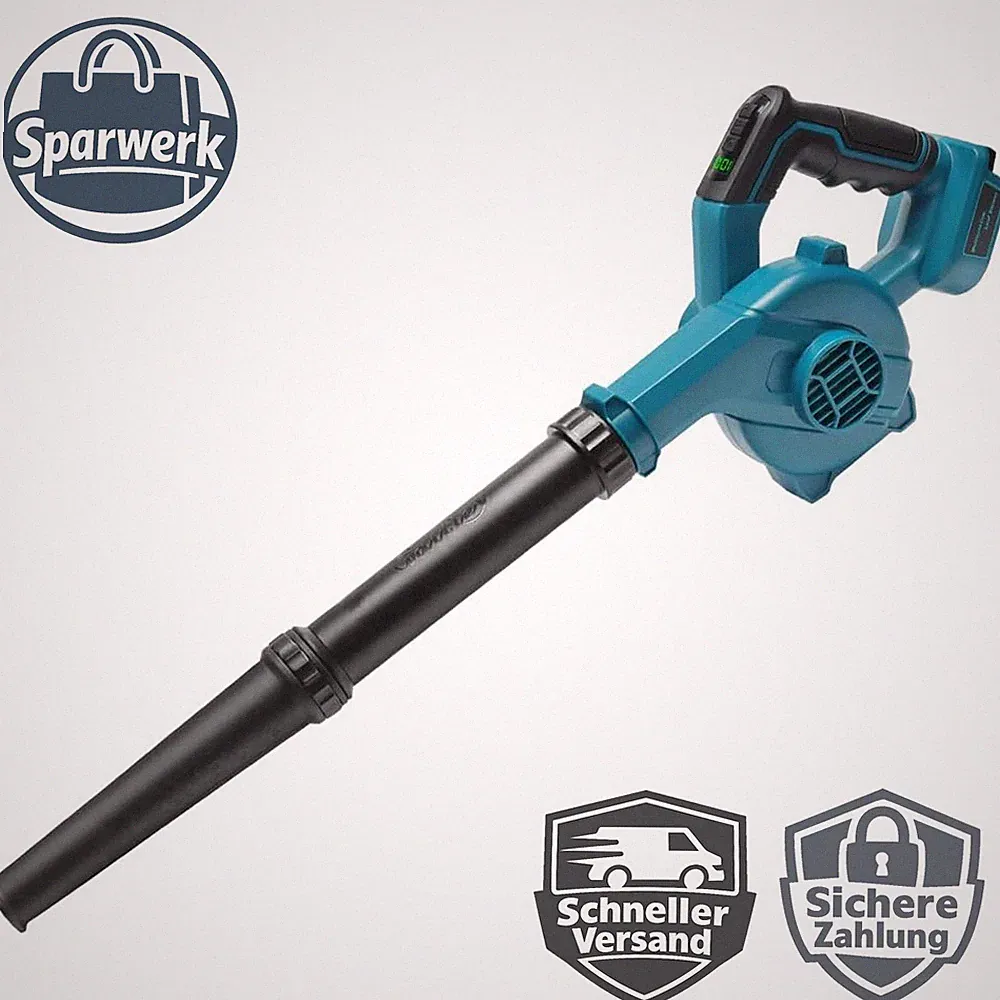 Akku-Laubbläser 18V 169 km/h Variable Drehzahl für Makita Akku Gartenpflege