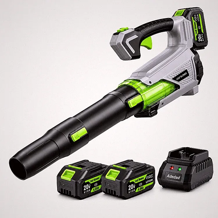 Akku Laubbläser 21V 850m³ h 220 km h 2x4,0 Ah Dock-Ladegerät kompakt für Laub