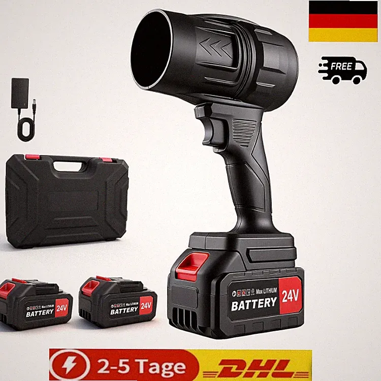 Akku-Laubbläser 21V mit 2 Akkus bis 130 MPH