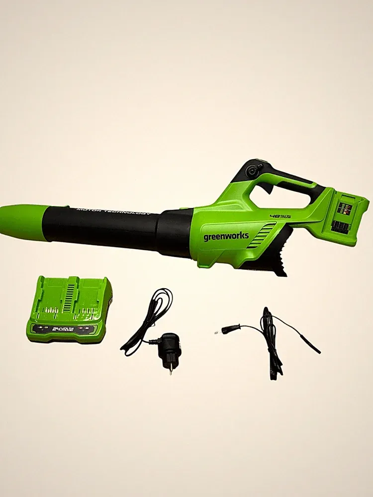 Akku Laubbläser 48V Greenworks inkl. Ladegerät ohne Akkus