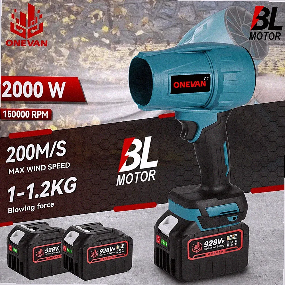 Akku Laubbläser Bürstenloser Laub- und Schneebläser Turbo Gebläse Für Makita 18V