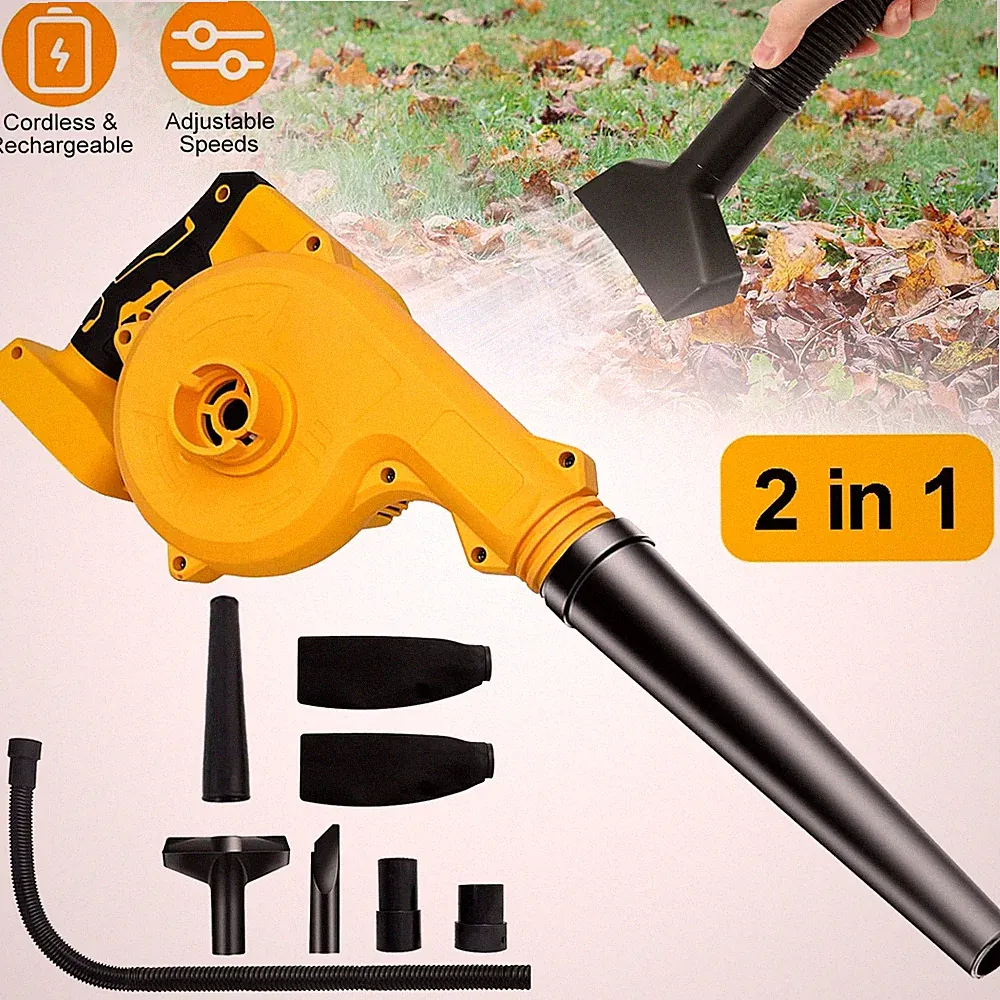 Akku Laubbläser Elektrisch Gebläse Laubsauger Gartenblattgebläse für Dewalt Akku