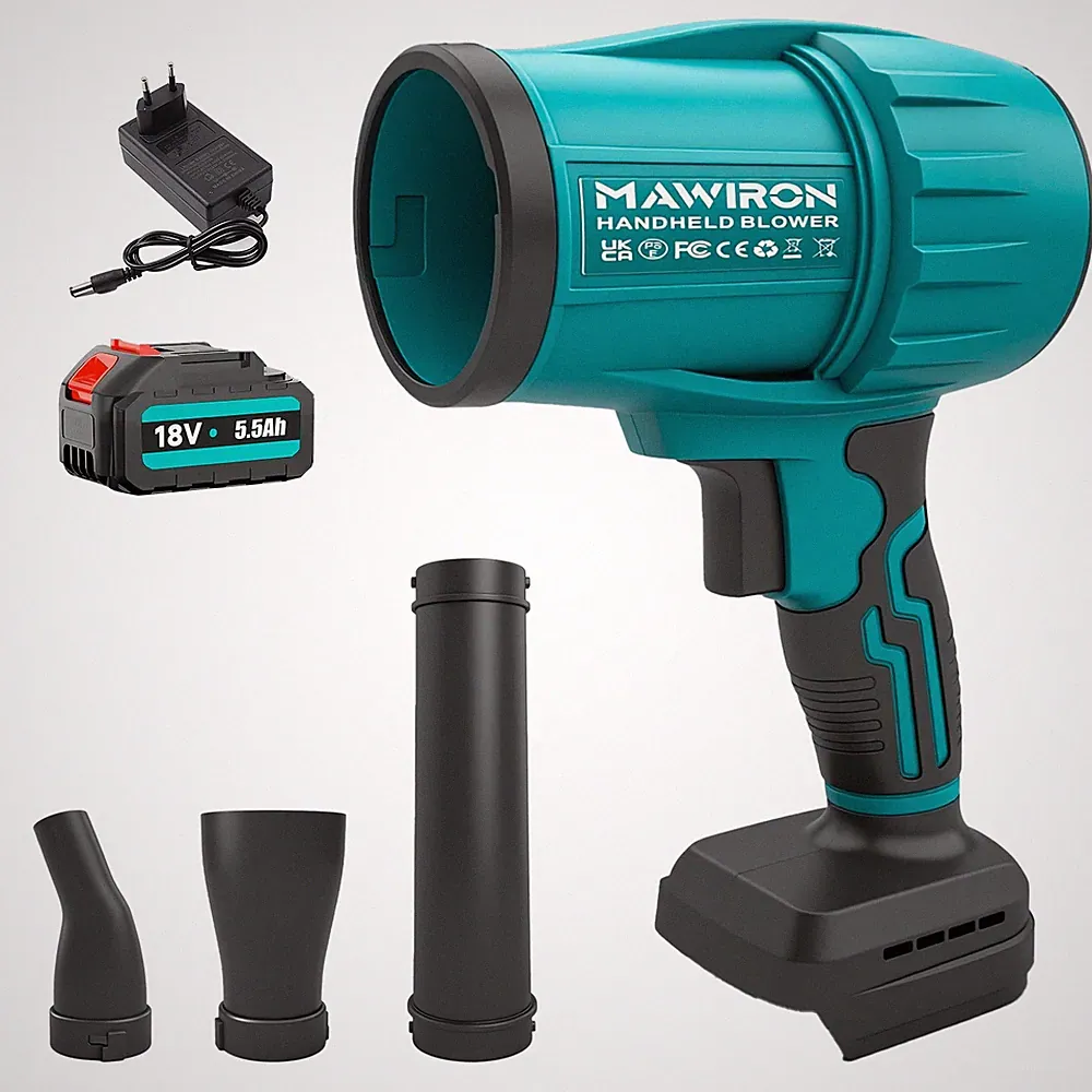 Akku Laubbläser Gebläse Laubgebläse Bläser Für 18V Makita Bürstenloser Turbo LXT