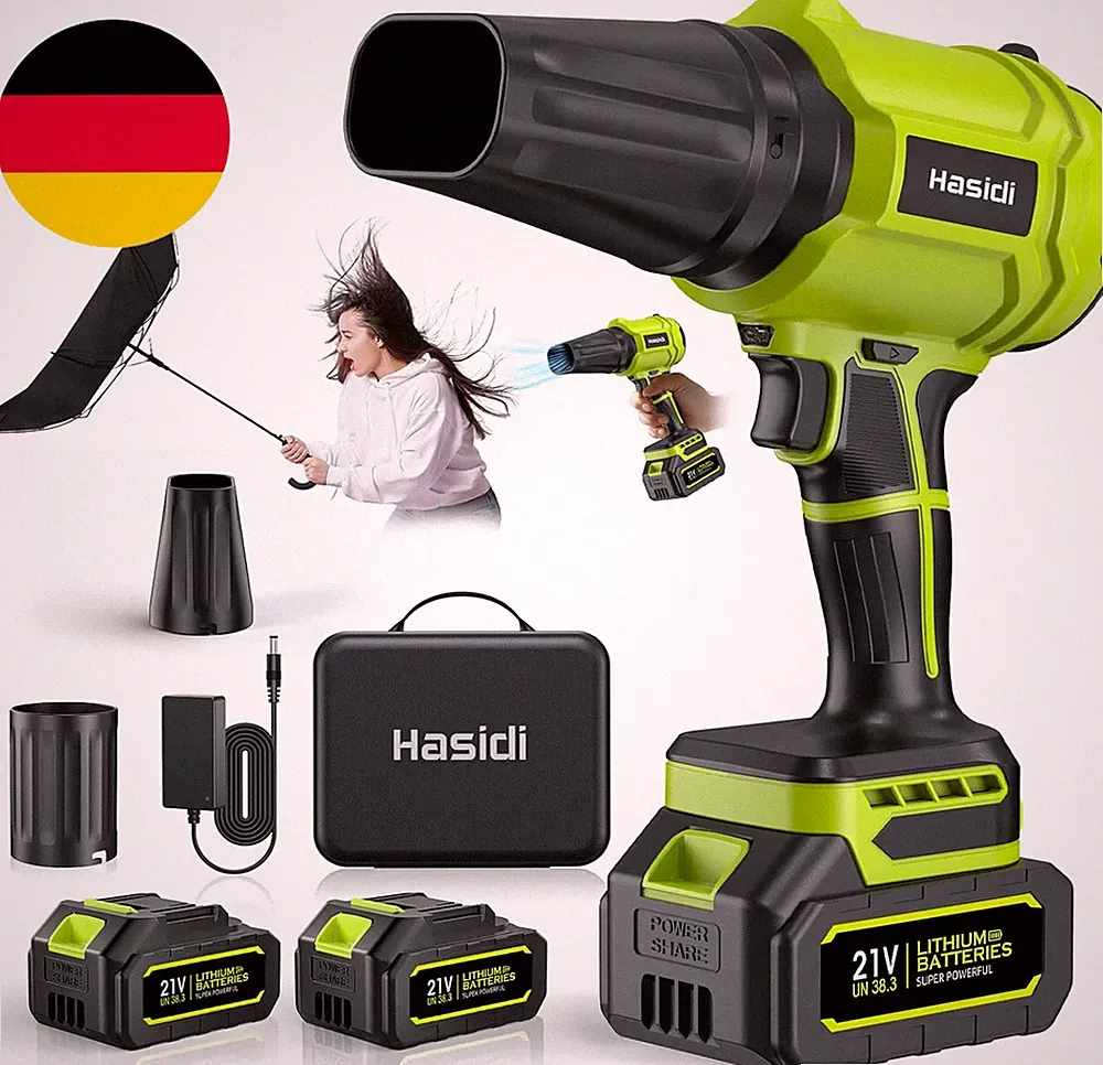 Akku-Laubbläser Kabellos - 900.000 U/Min Leistungsstarkes Laubgebläse - Tragbare