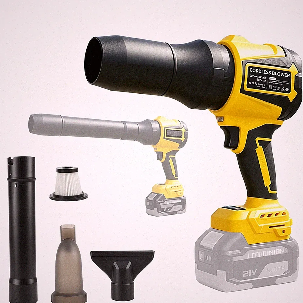 Akku Laubbläser kompatibel mit Dewalt 18V 20V (ohne Akku), 38000 U/min...
