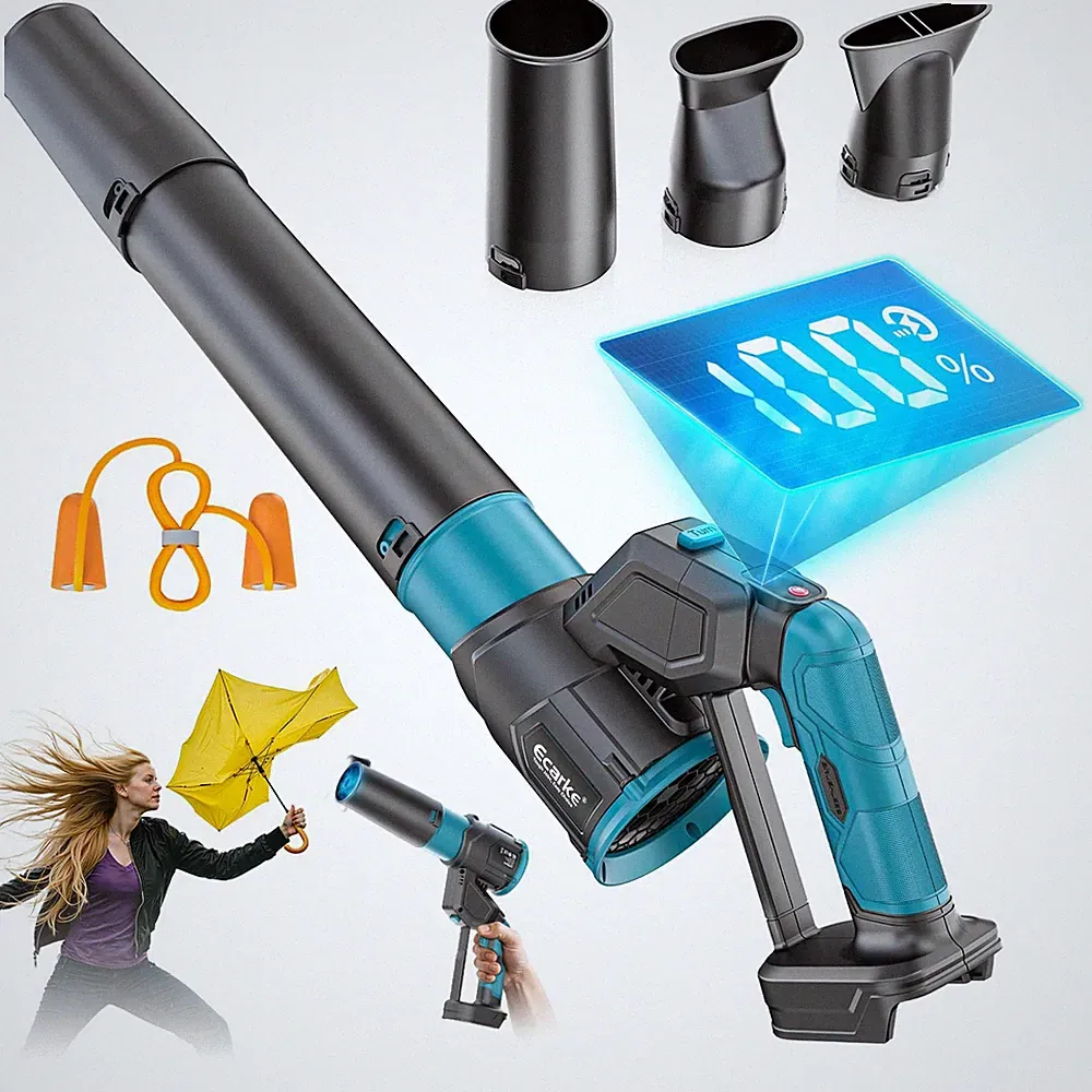 Akku-Laubbläser kompatibel mit Makita 18V Akku, bürstenloser Motor - ohne Akku