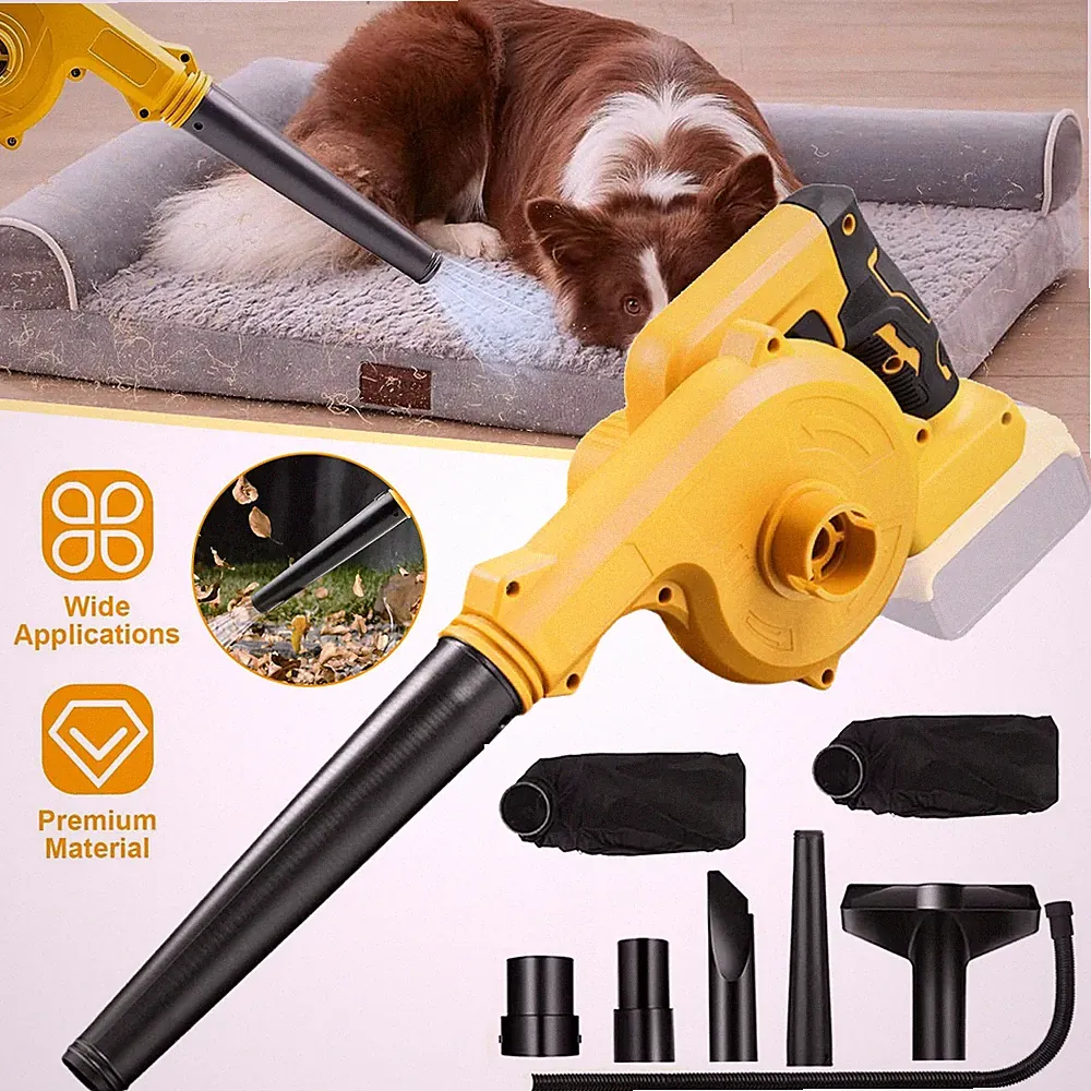 Akku Laubbläser Laubbläser Elektro Staubsauger Luftgebläse für Dewalt 21v Akku