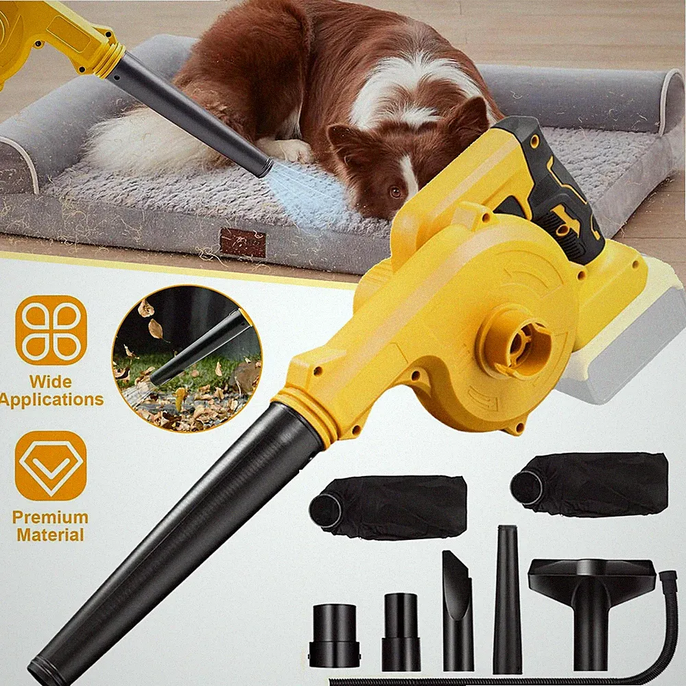 Akku Laubbläser Laubbläser Elektro Staubsauger Luftgebläse für Dewalt 21v Akku
