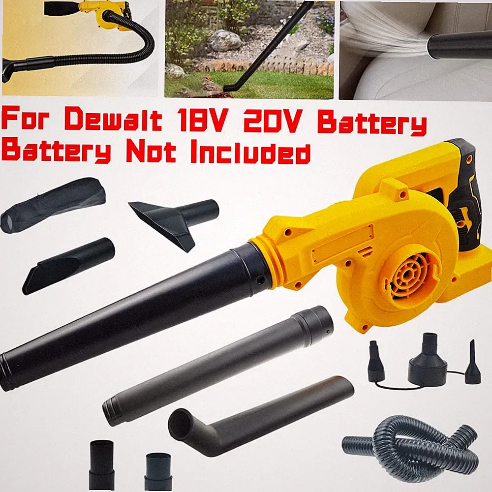 Akku Laubbläser Laubsauger 2in1 Elektrisch Gebläse für Dewalt 18V 20V Ohne Akku