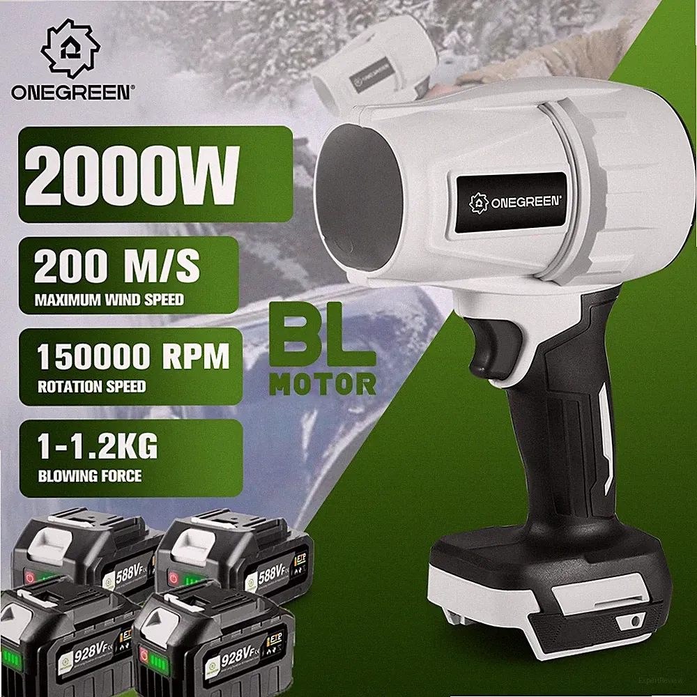 Akku Laubbläser Staubgebläse Turbo Gebläse Bürstenloser 200m/s für Makita 18V