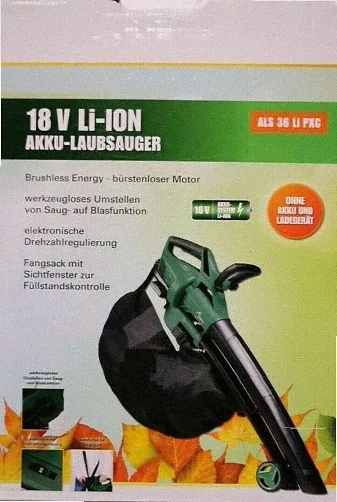 Akku Laubsauger bläser ALS 36 LI PXC bgl. Einhell GE-CL 36 Li , ohne Akku