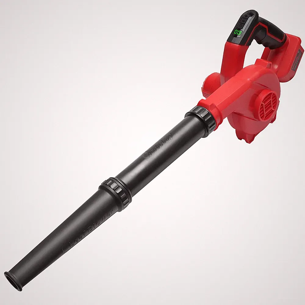 Akku-Luft-Laubbläser für Milwaukee 18V Akku, elektrisch rot und schwarz