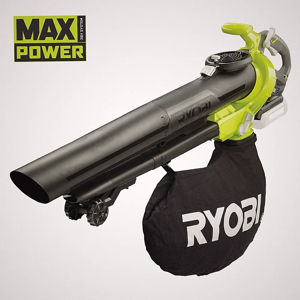 B-Ware RYOBI 36 V MAX POWER Brushless Akku-Laubsauger ohne Akku und Ladegerät