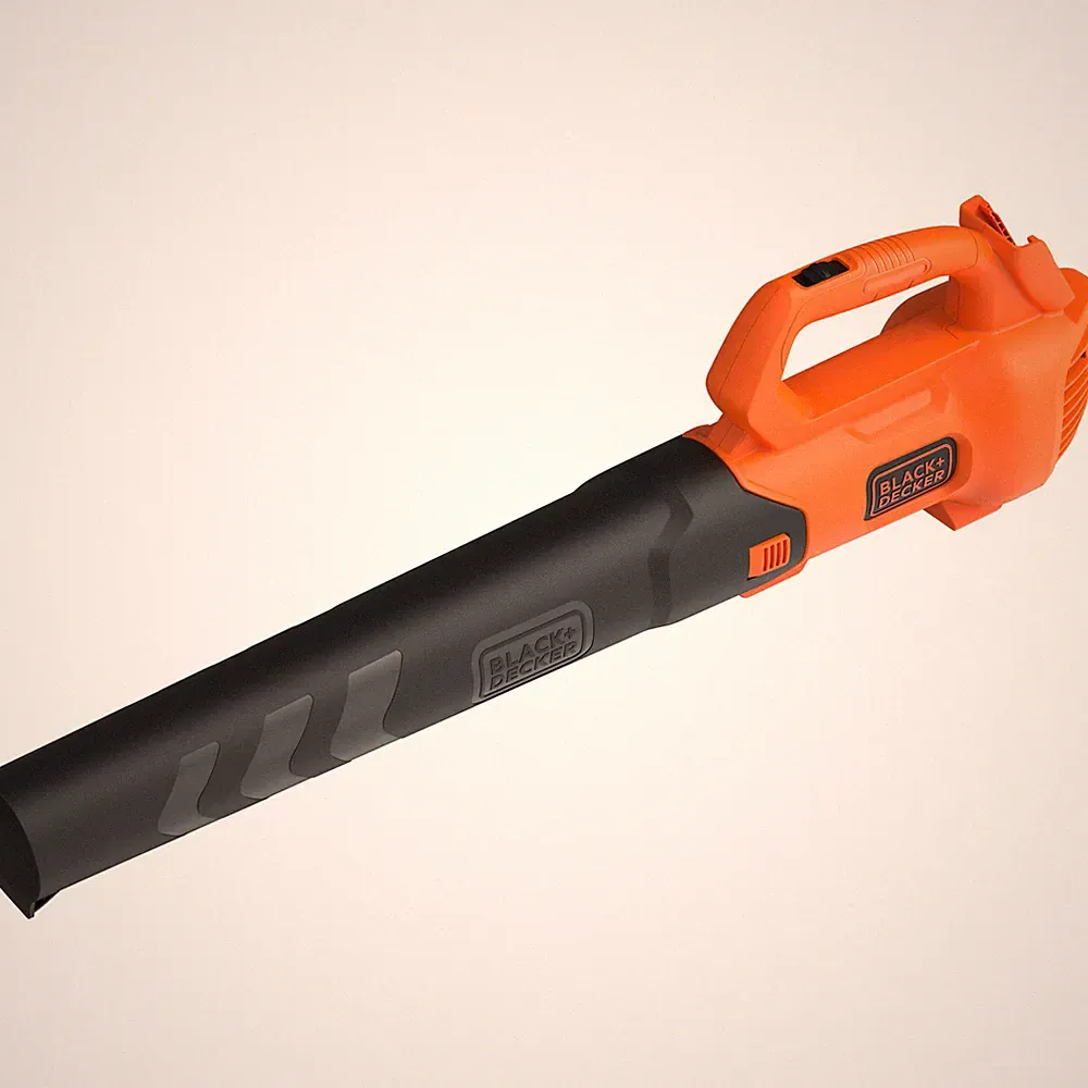 BLACK+DECKER Akku-Axial-Gebläse BCBL200B-XJ, 18Volt, Laubbläser, orange
