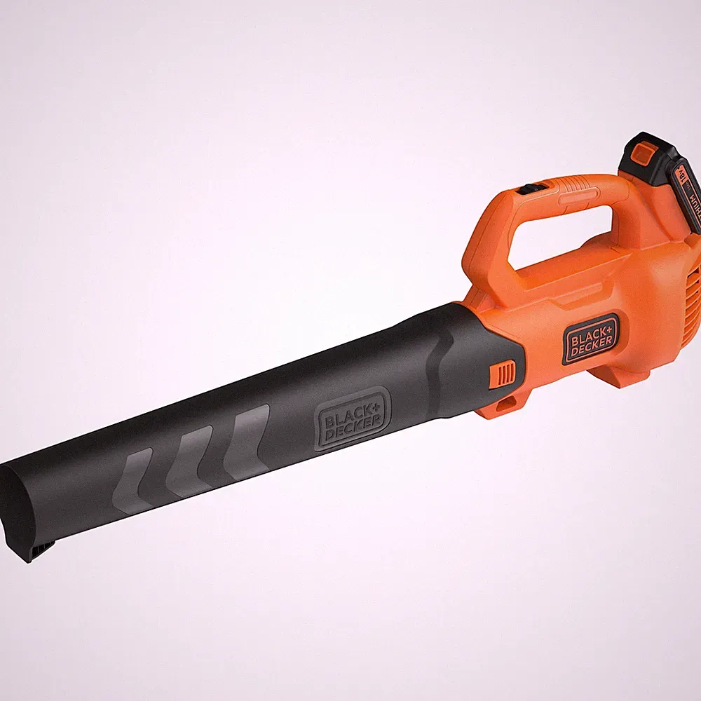 BLACK+DECKER Akku-Axial-Gebläse BCBL200L-QW, 18Volt, Laubbläser, orange