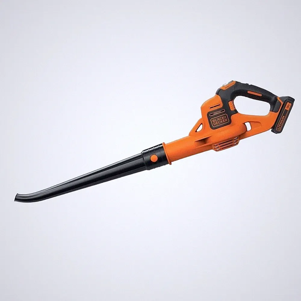 Black+Decker Akku-Laubbläser Gartenbläser Blasgerät inkl. Akku + LG - GWC1820PC
