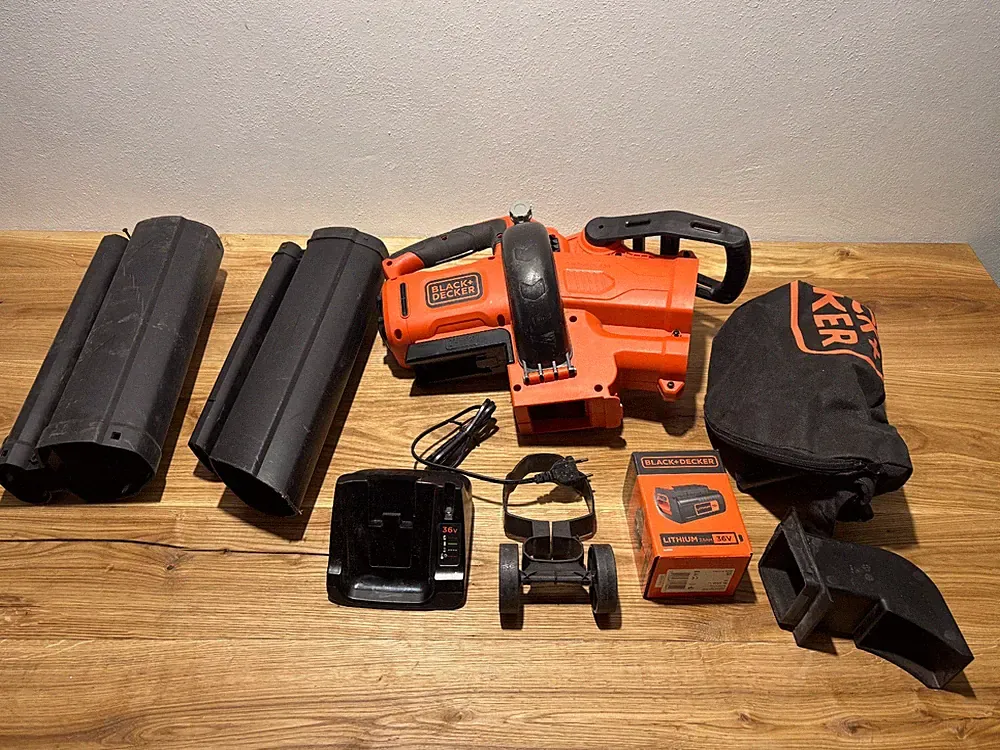 BLACK+DECKER BCBLV3625L1-QW 36V 2,5Ah 3-in-1 Akku-Laubsauger.