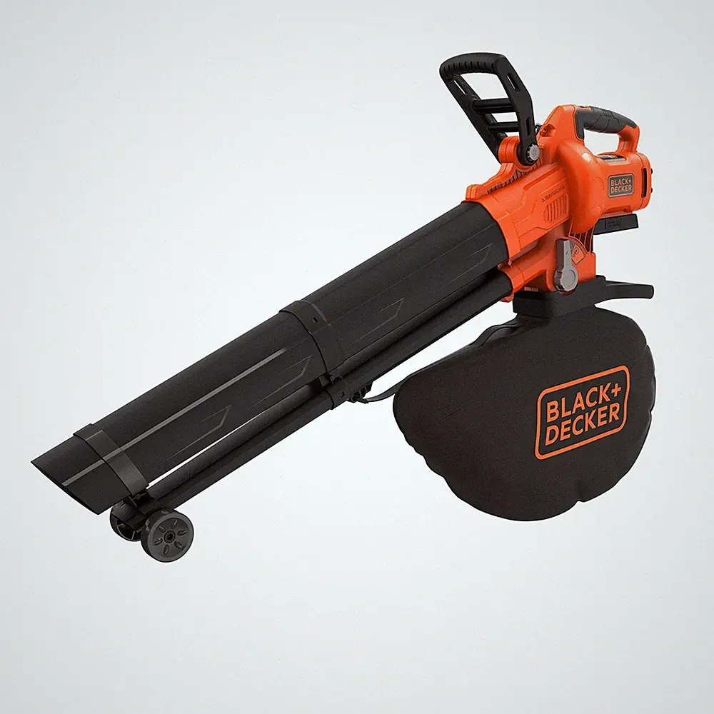 BLACK+DECKER Laubsauger Laubbläser Häcksler 270 km/h 45L Fangsack 36V Akku
