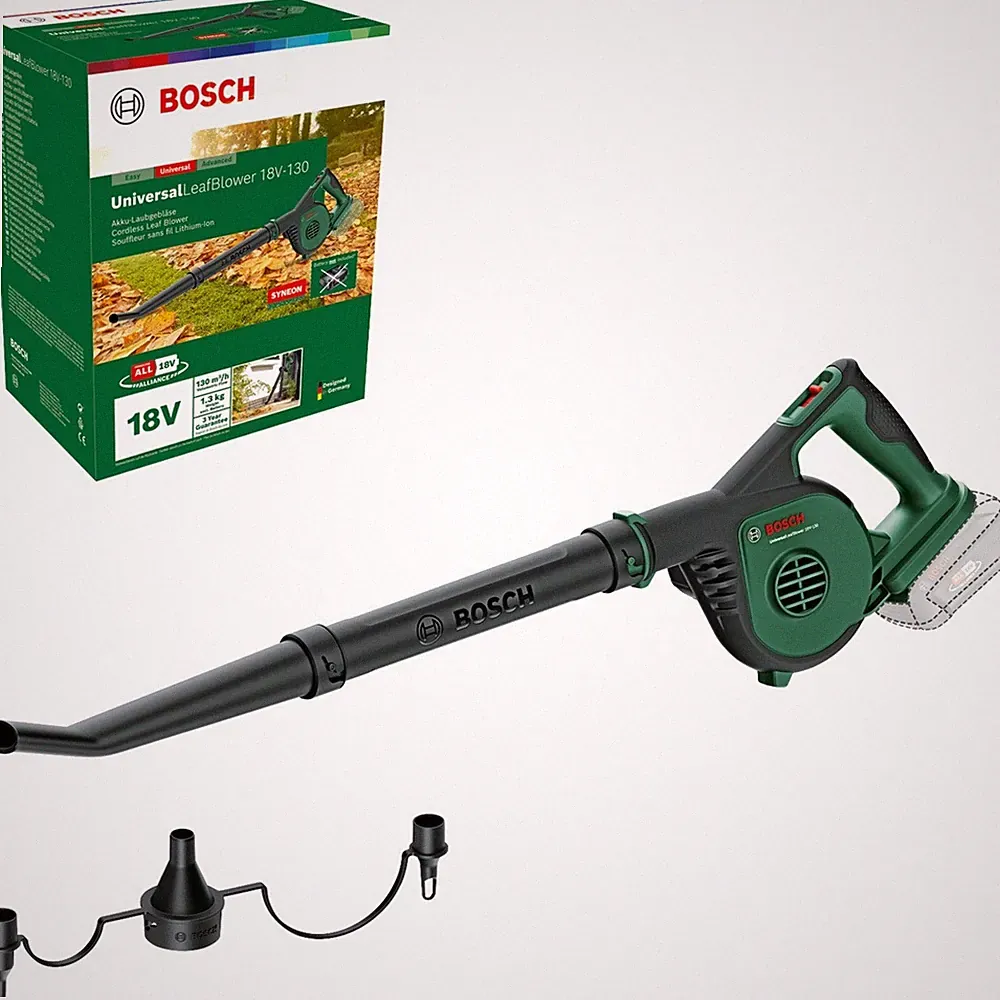 BOSCH Akku-Laubbläser ohne Akku und Ladegerät LEAFBLOWER-18V