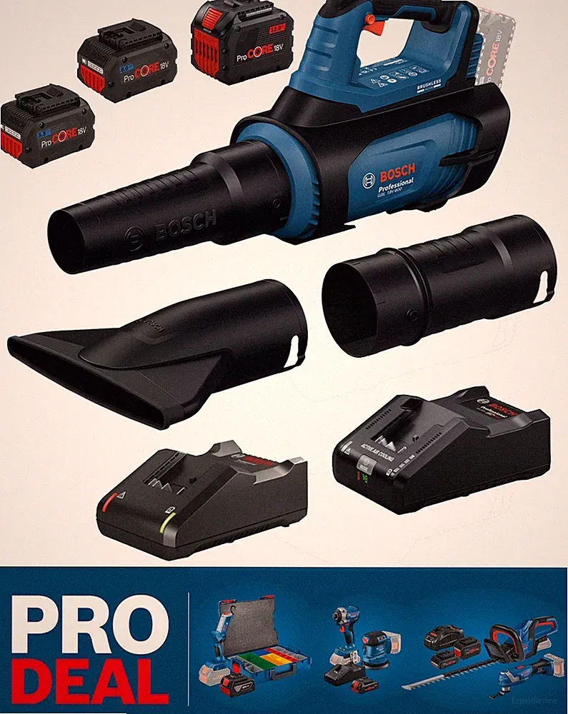 Bosch Professional Akku-Laubbläser GBL 18V-800 mit/ohne Akku Ladegerät Halterung