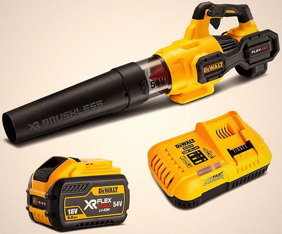 DeWalt Akku–Gebläse Laubbläser Axialgebläse +Akku 3/9Ah +Ladegerät DCMBA572X1-QW