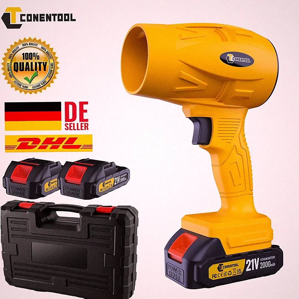 Für 21V Makita Akku Laubbläser Laubgebläse Gebläse Mit 1/2 Akkus und Ladegerät