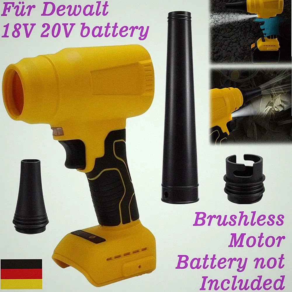 Für Dewalt 18V 20V Akku Turbogebläse Laubbläser Gebläse Staubgebläse 85000 RPM