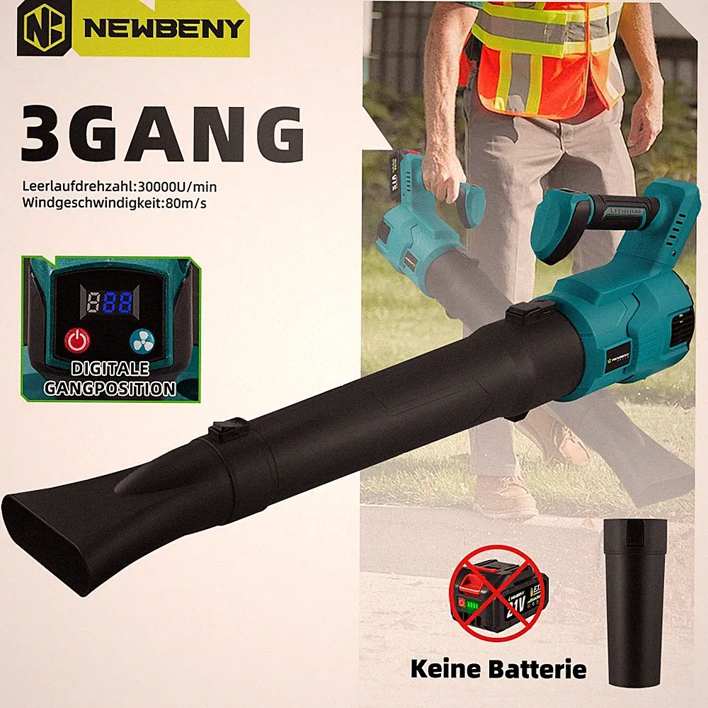 Für Makita 18V Akku Laubbläser Gebläse Laubgebläse Bläser Bürstenloser ohne Akku