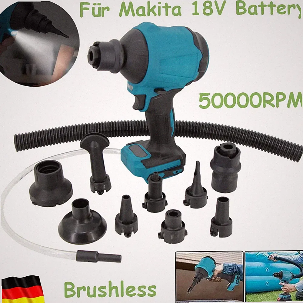 Für Makita 18V Akku Staubgebläse Gasgenerator Luftpumpe Vakuumfunktion Bläser DE
