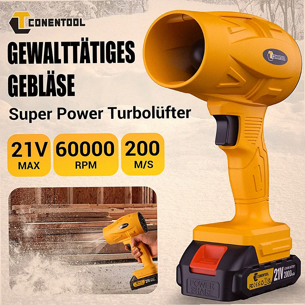 Für Makita 60.000 U/min Akku Gebläse Mini Turbo Violent Turbogebläse Ventilator
