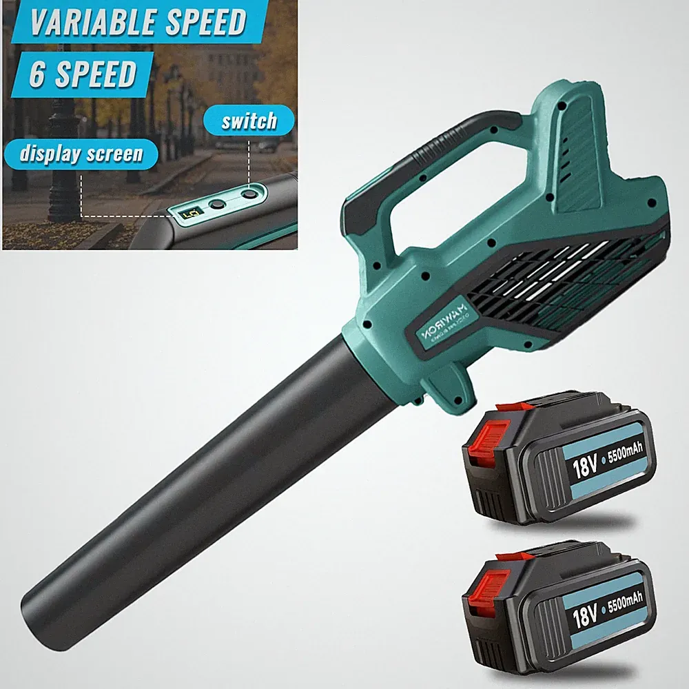 Für Makita Akku Laubbläser Gebläse Laubgebläse Bläser Mit 2x Akkus & Ladegerät