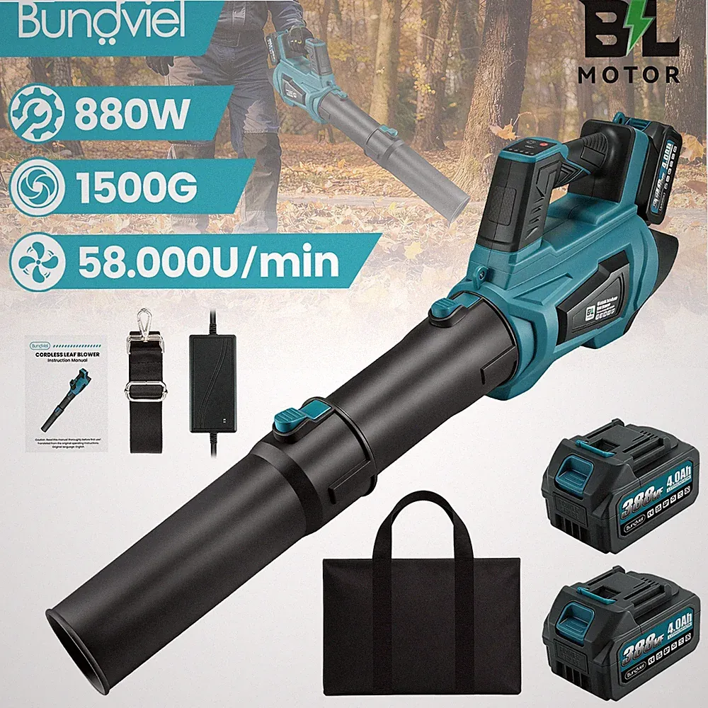 Für Makita Akku Laubbläser Gebläse Laubgebläse Bläser Mit 2x Akkus & Ladegerät