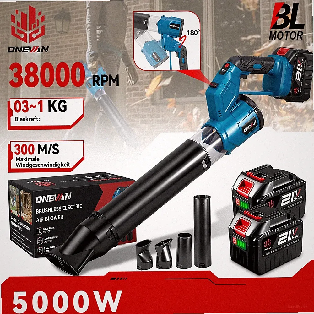 Für Makita Akku Laubbläser Gebläse Staubgebläse Turbo Laubgebläse Bläser +4 Düse