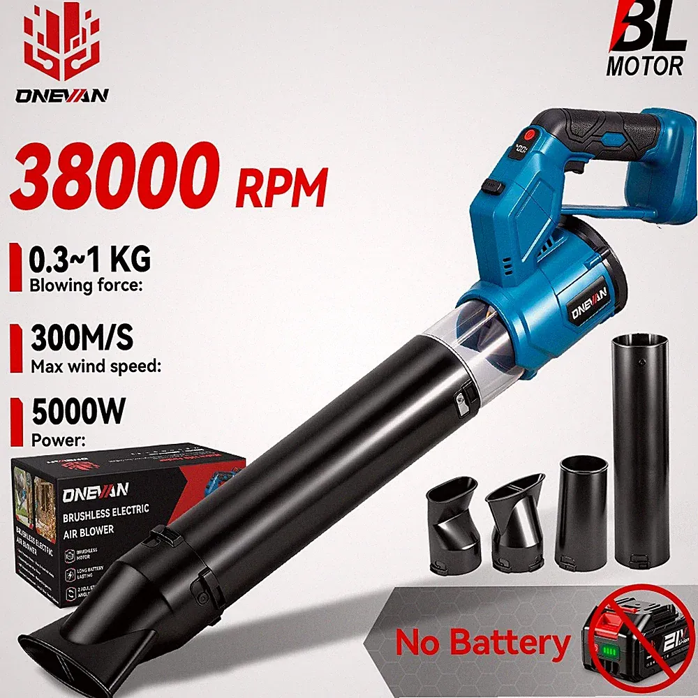 Für Makita Akku Laubbläser Laubgebläse Garten Laubbläser Turbo Bläser w/4 Düse