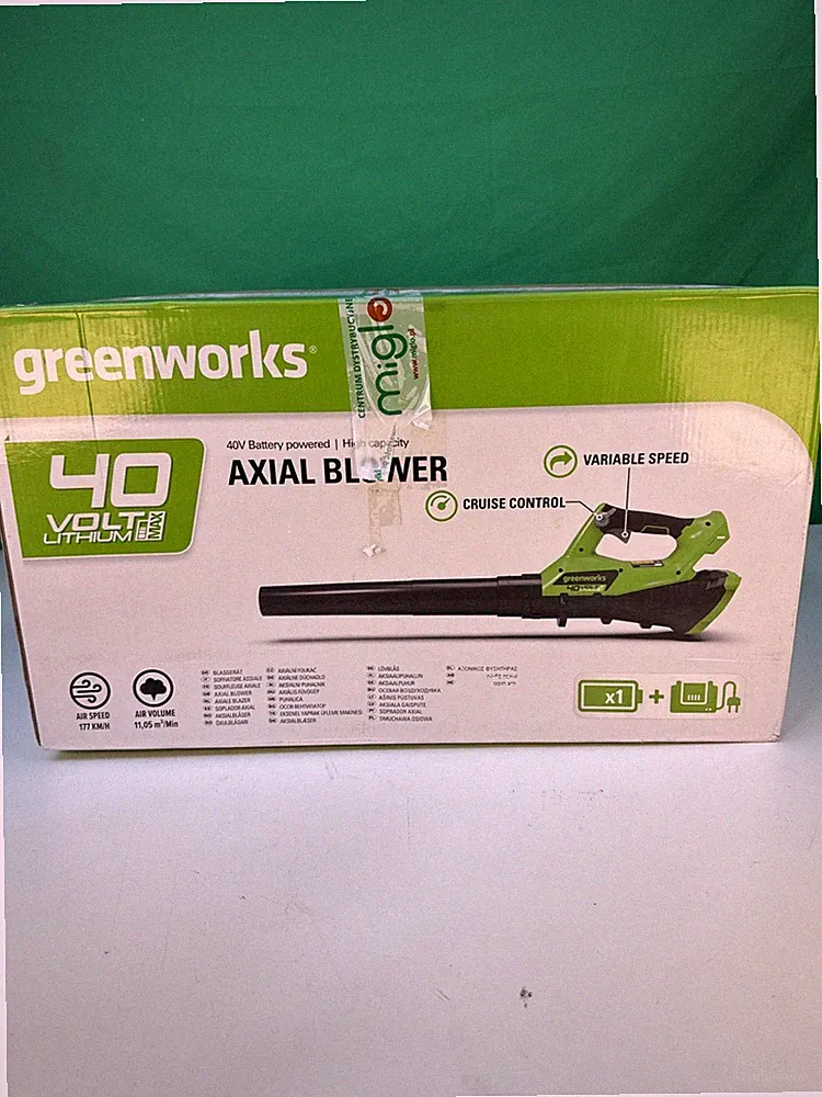 Greenworks G40AB 40V Akku Laubbläser 2400807 ohne Blasrohr